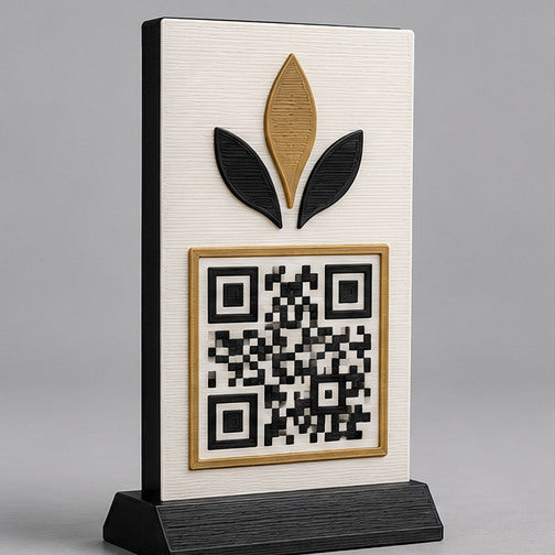 Letrero con codigo QR mayoreo