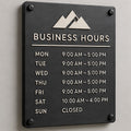 Placa de horarios personalizada, mayoreo