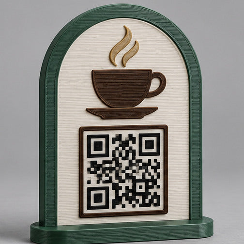 Letrero con codigo QR mayoreo