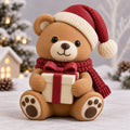 Osito navideño con regalo