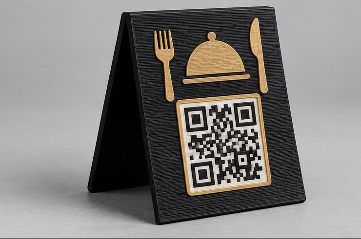 Letrero con codigo QR mayoreo