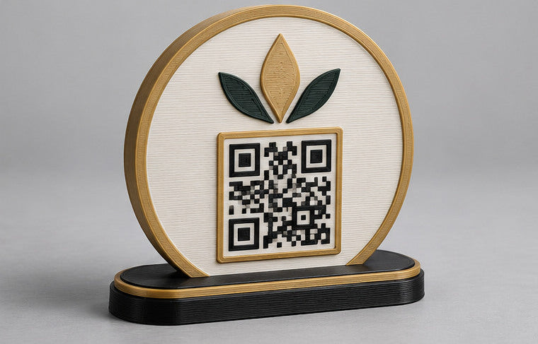 Letrero con codigo QR mayoreo
