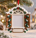 Portafoto navideño personalizado de 8 cm