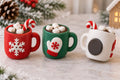 Imanes navideños de chocolate caliente de 5 cm (3 pz)