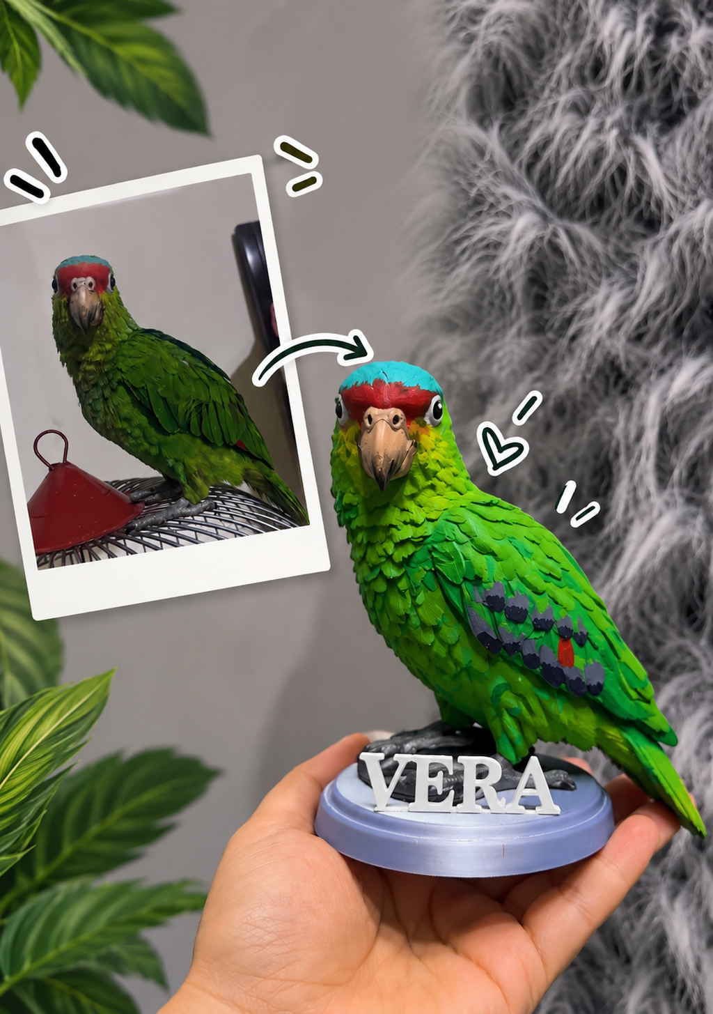 Figura 3D personalizada de tu mascota a partir de fotografias